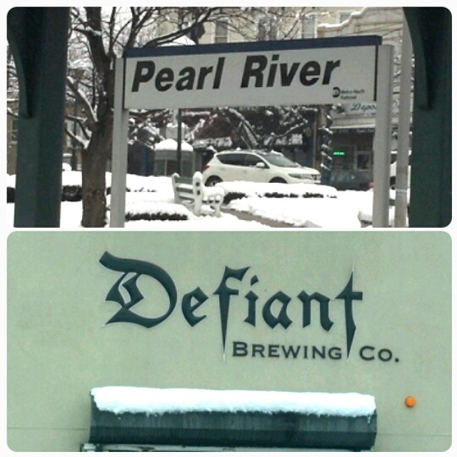 At Defiant Brewing in Pearl River NY for the Abominable Beer Fest. Right next to the train. Come on up! - from Instagram