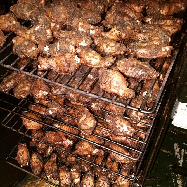 The Smokey Wings are done, ready for the oven then into your tummy... Mmmmmmmm #SmokeyBBQWing #BBQ #wings - from Instagram