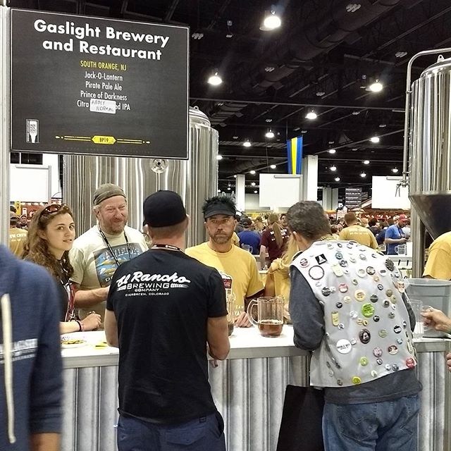 Pouring some beer at the #GABF Swing by for some #Abbeynormal #Princeofdarkness #piratepaleale #jackolantern - from Instagram